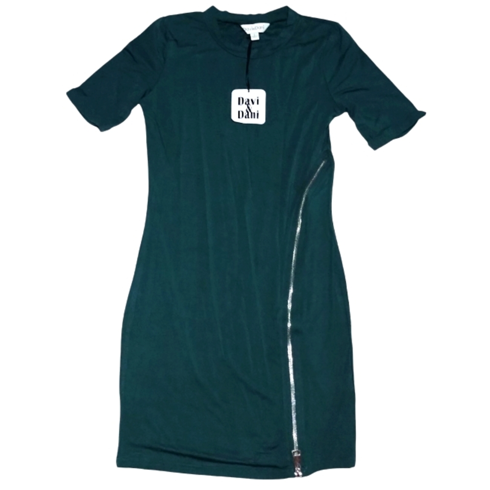 *NEW* WOMEN'S (SIZE S) DAVI & DANI ZIPPERED MINI DRESS